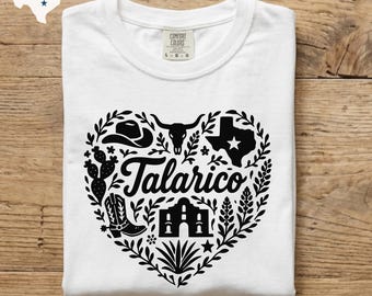Talarico Otomi Herz Shirt, Comfort Farben T-Shirt