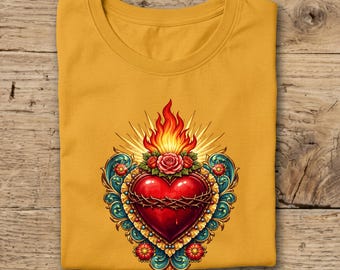 Sacred Heart Shirt, Bella Canvas T-Shirt