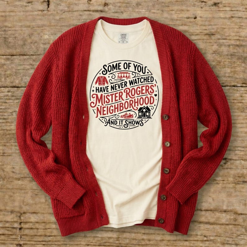 Mister Rogers' Neighborhood Shirt, Comfort Colors T-Shirt Bild 1