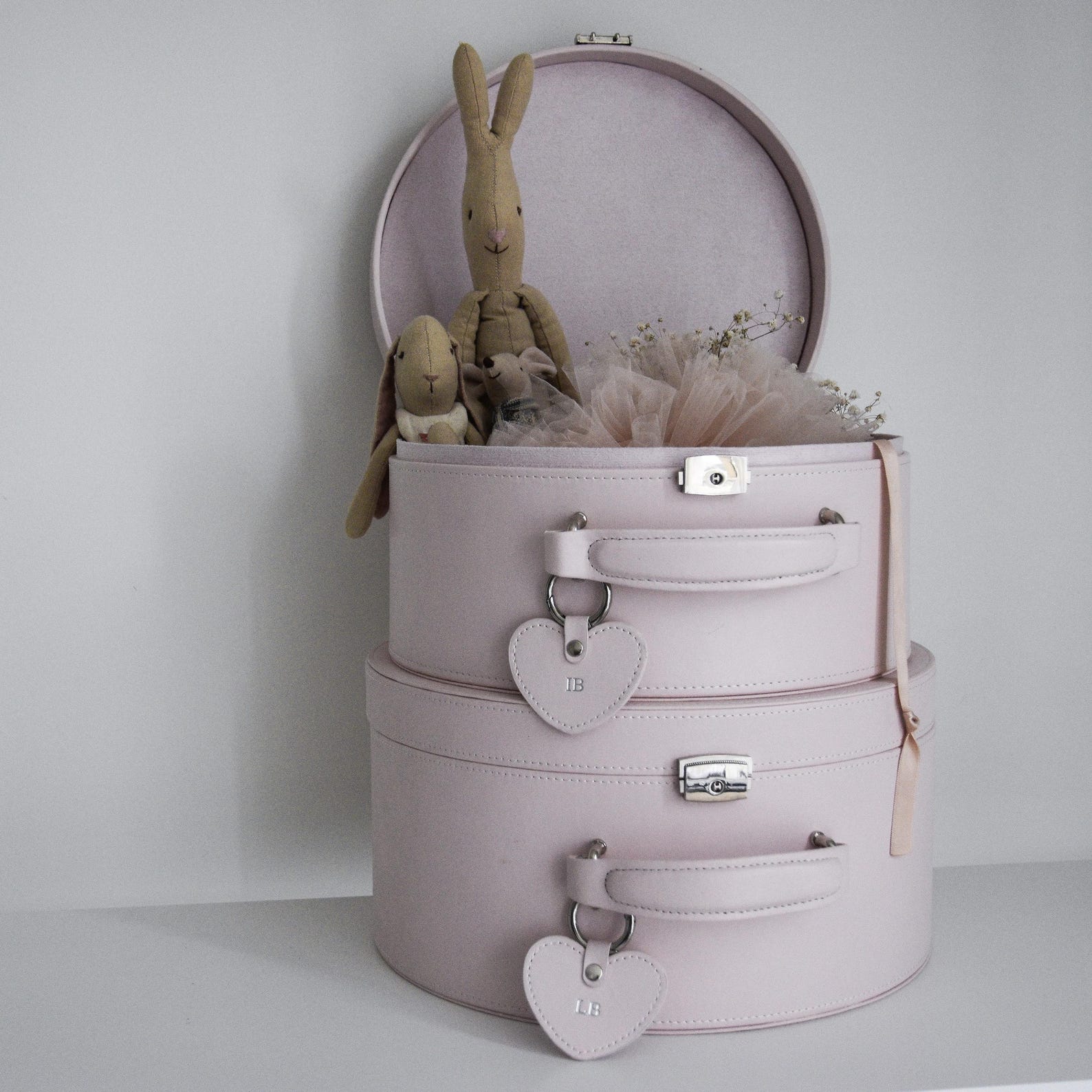 Bunny in a Box Pink Personalized Keepsake Box, Memory Box, Monogrammed ...