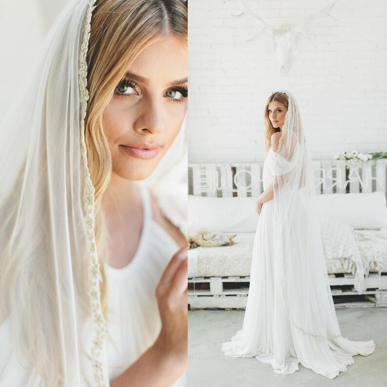 soft wedding veil