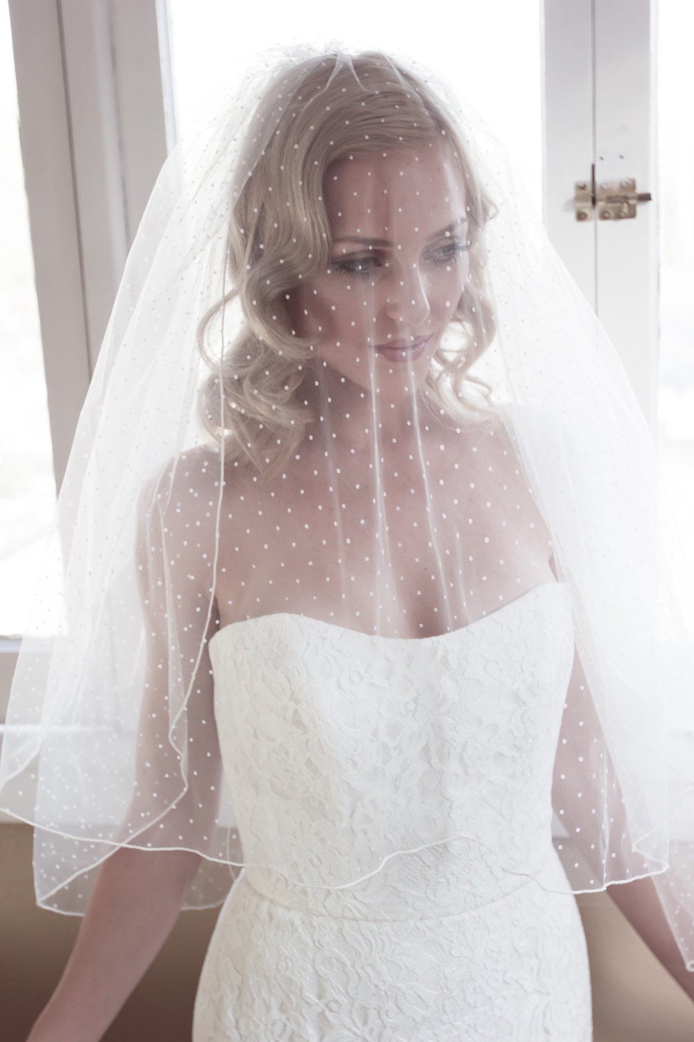 Polka Dot Veil Swiss Dot Veil Dotted Veil Pencil Edge Veil Etsy