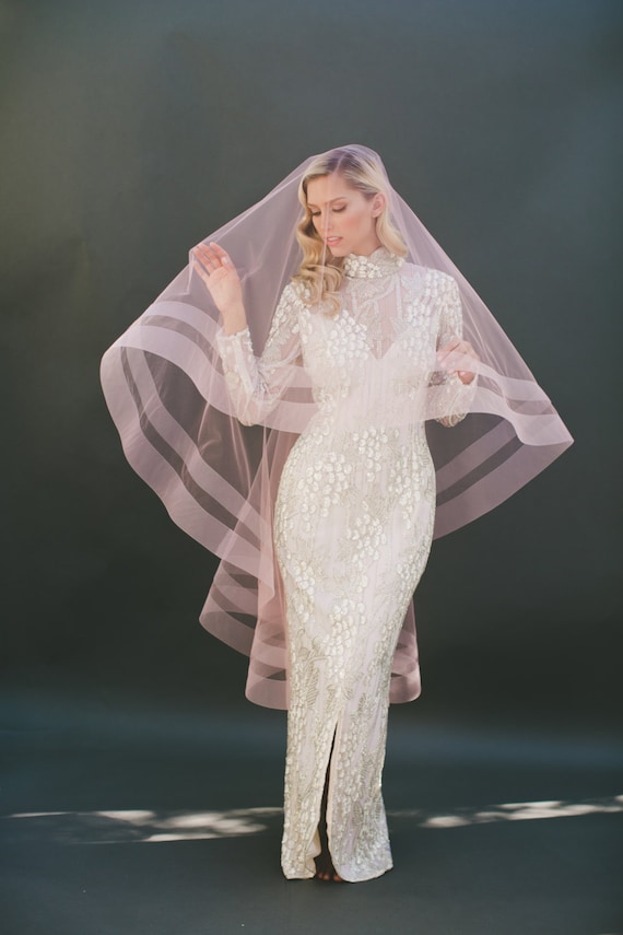 Double Horsehair Braid Wedding Veil #1203 Double Horsehair Braid Wedding Veil #1203