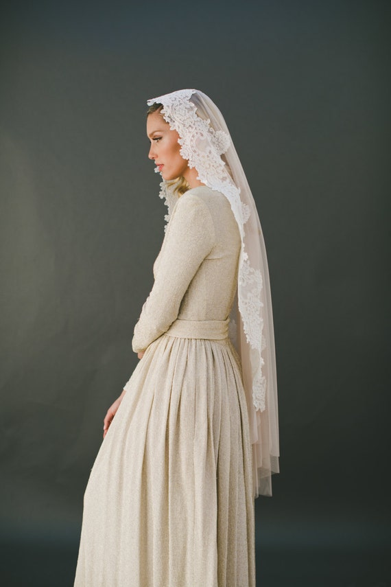 Mantilla Veil english Net Veil Custom Veil by Veiled Beauty Soft