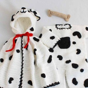 Spot Romper Set Crochet Pattern PDF Download,Cute Crochet Costume For Baby,Easy Skill,Halloween Costume Babies,Dalmation Crochet Pattern PDF