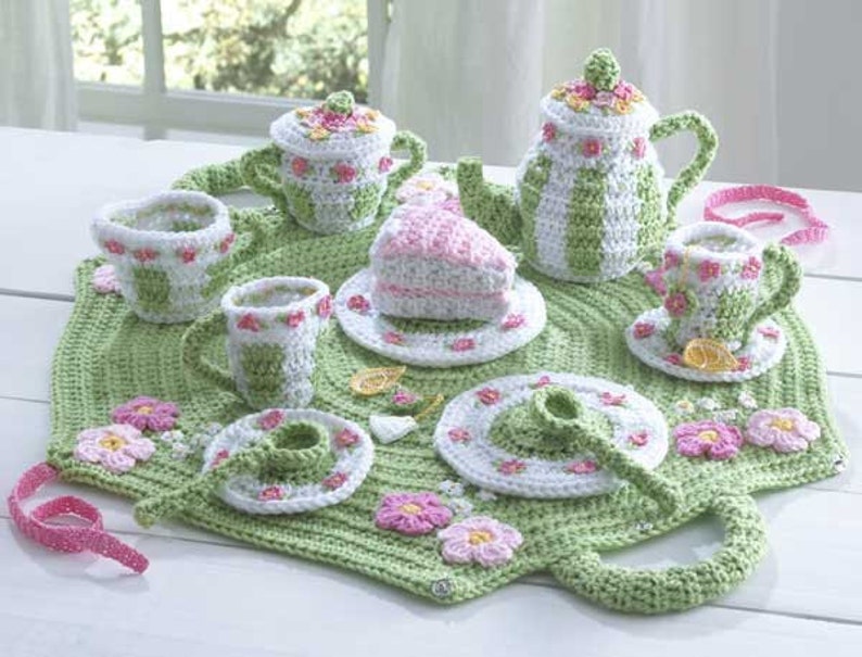 Tea Set Crochet Pattern PDF Downloadcrochet Tea Set Crochet Etsy