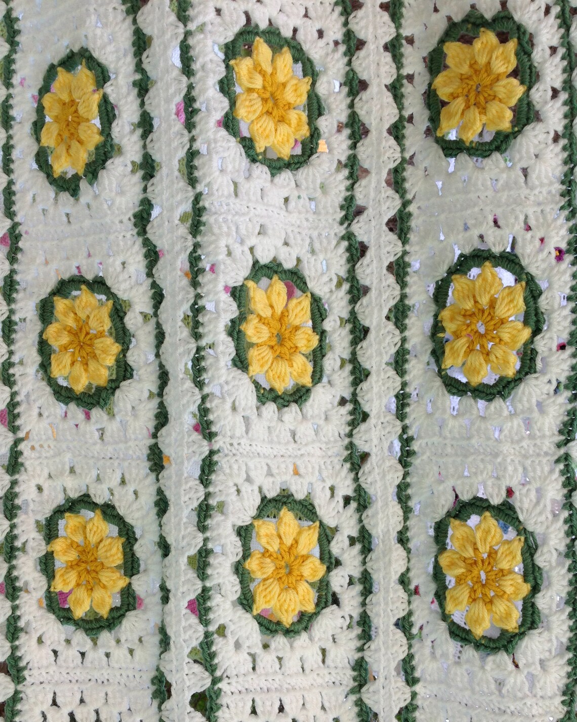 Daisy Afghan Crochet Pattern PDF Downloadfield of Daisies Etsy