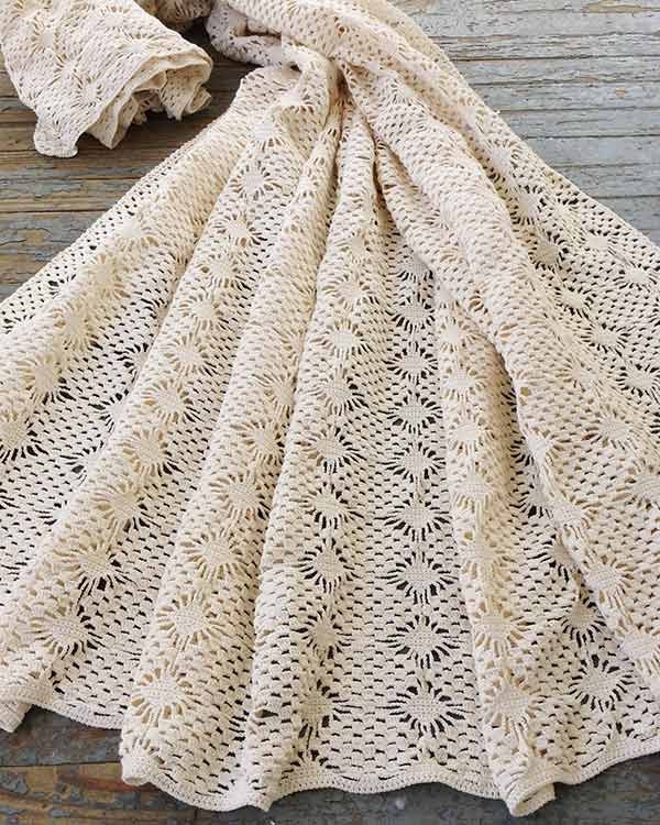 Spider Lace Bedspread or Afghan Crochet Pattern