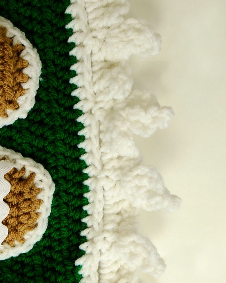 Gingerbread Tree Skirtcrochet Tree Skirt Patterncrochet Etsy