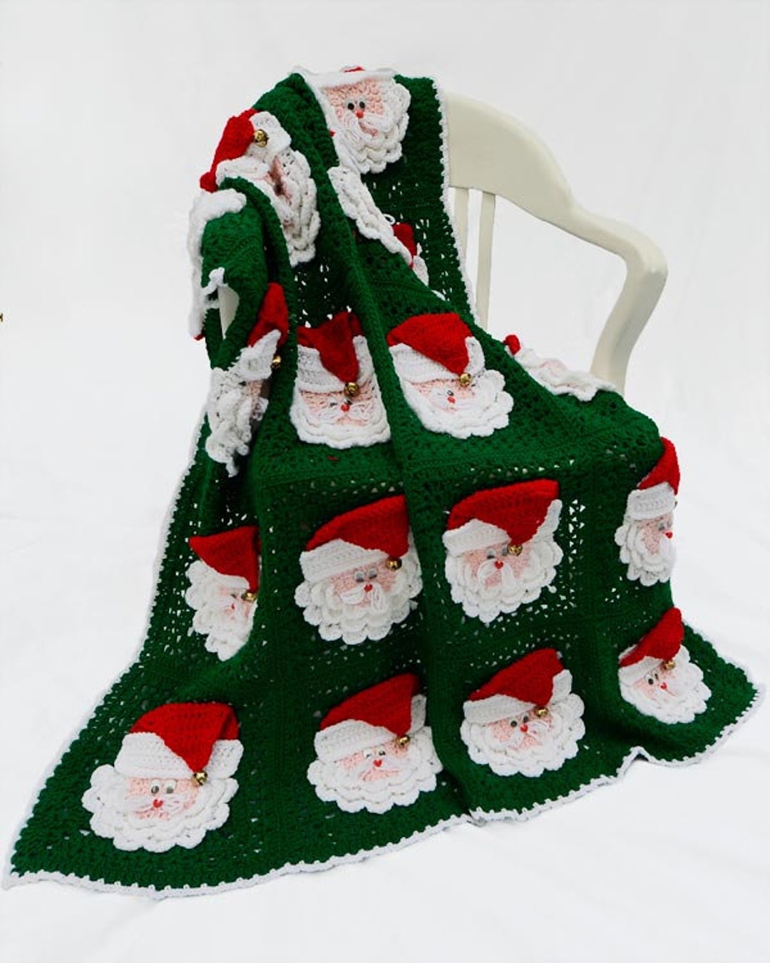 Santa Afghan Crochet Pattern PDF Download,santa Blanket,pdf Download