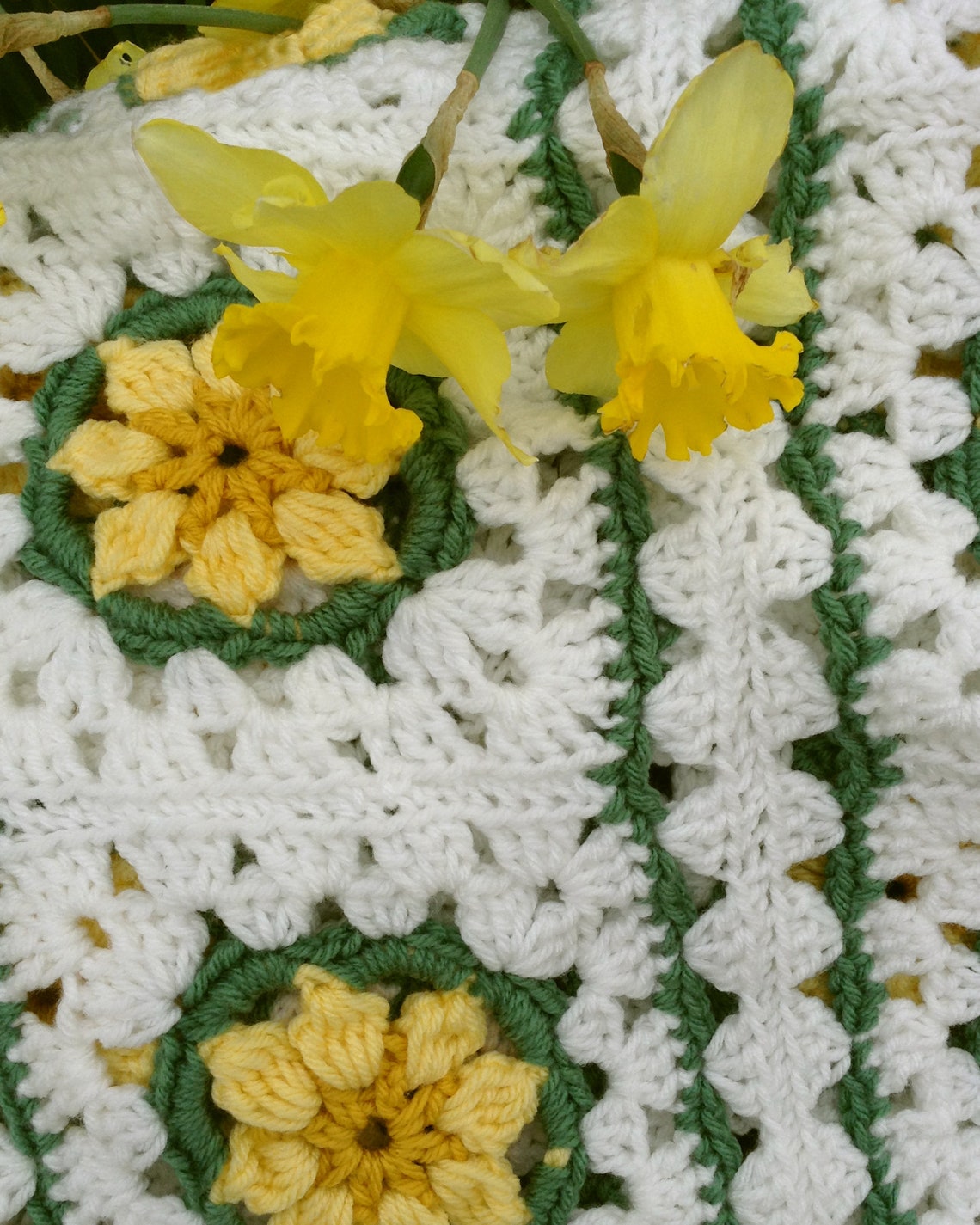 Daisy Afghan Crochet Pattern PDF Downloadfield of Daisies Etsy