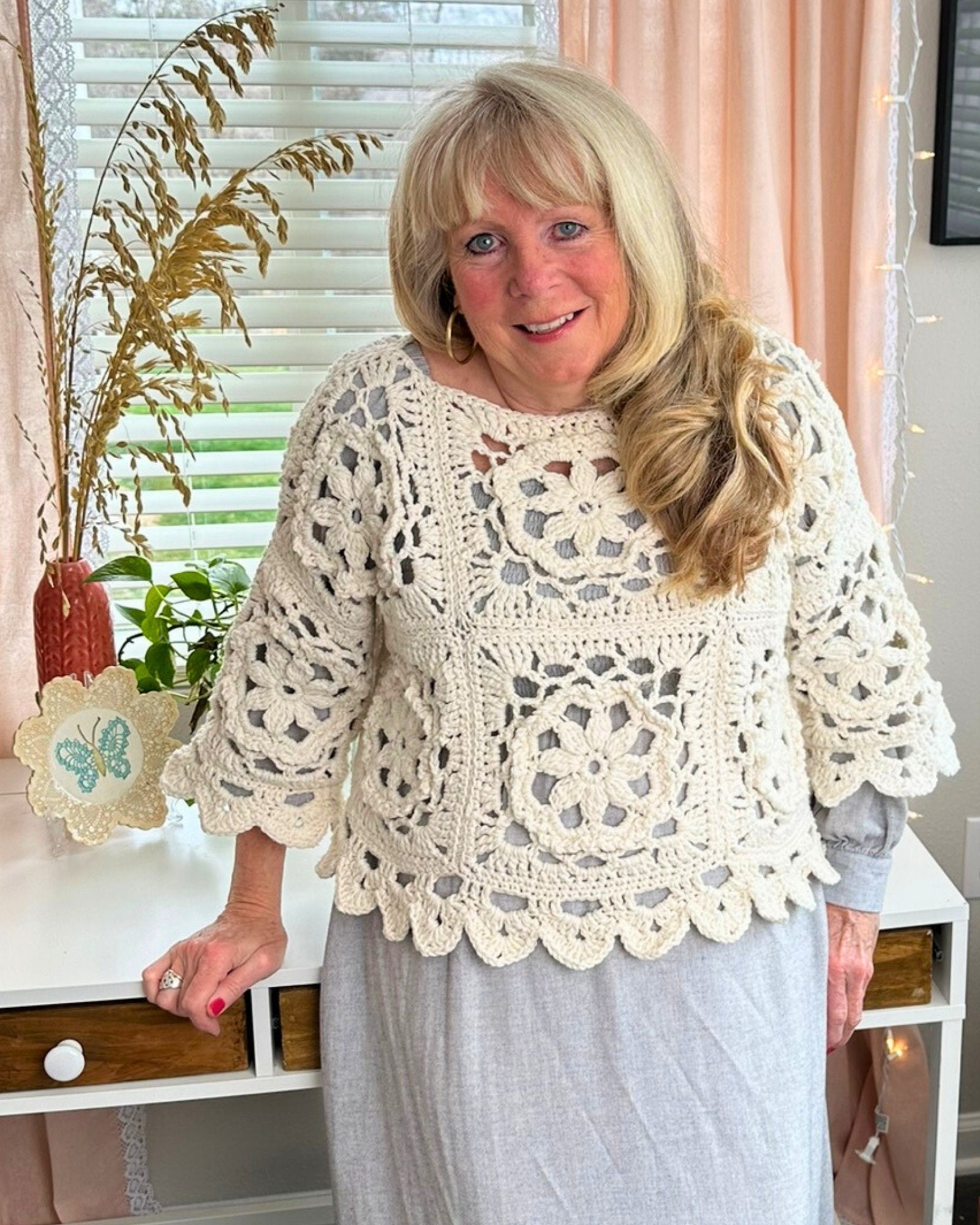 Lacy Embrace Sweater Crochet Pattern, Lacy Sweater Pattern Lacy Embrace Sweater Crochet Pattern, Lacy Sweater Pattern