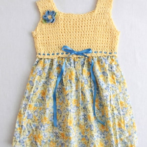 Girls Cross Stitch Sundress Crochet Pattern PDF Download,Childs Crochet Dress Pattern,Crochet Sundress For Kids,Girls Sizes 2-8,Fashion PDF