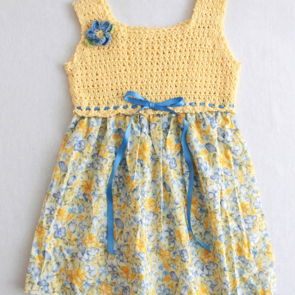 Girls Cross Stitch Sundress Crochet Pattern PDF Download,Childs Crochet Dress Pattern,Crochet Sundress For Kids,Girls Sizes 2-8,Fashion PDF