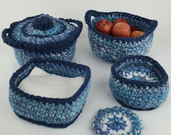 Crochet Pattern PDF Super Easy Bulky Kitchen Set
