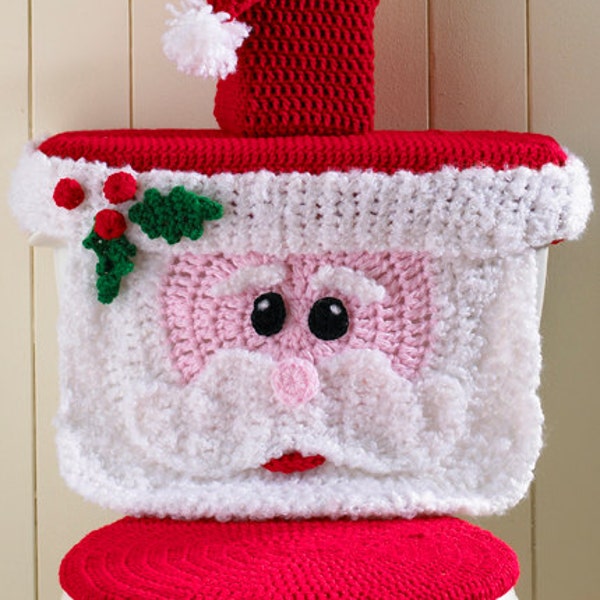 Santa Toilet Cover Crochet Pattern PDF Download,Santa Toilet Cover,PDF Download,Easy Skill Crochet Pattern,Christmas Crochet,Santa Crochet