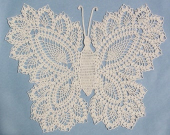 Vintage Butterfly Doily Crochet Pattern PDF Download,Crochet Gift Pattern,Butterfly Doily,Crochet Lace Butterfly,Butterfly Wall Art Crochet