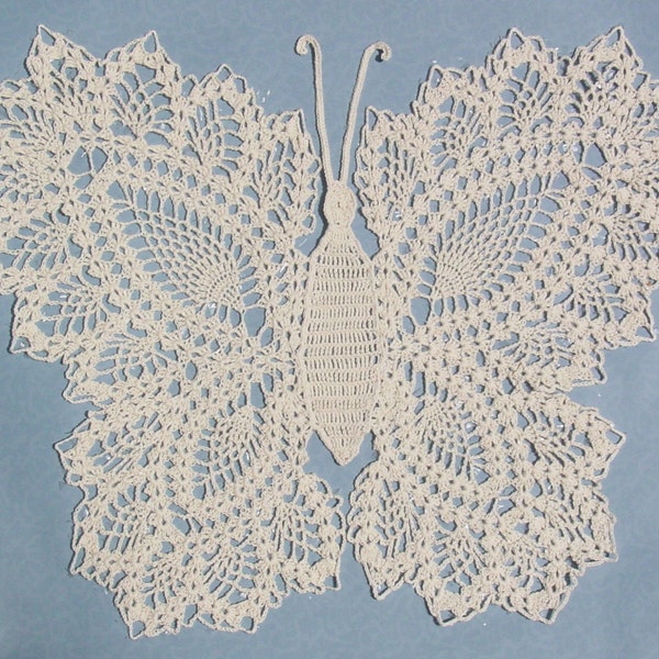 Vintage Butterfly Doily Crochet Pattern PDF Download,Crochet Gift Pattern,Butterfly Doily,Crochet Lace Butterfly,Butterfly Wall Art Crochet