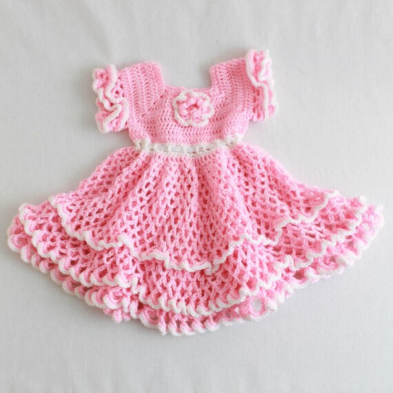crochet dress with ruffles CROCHET PATTERN