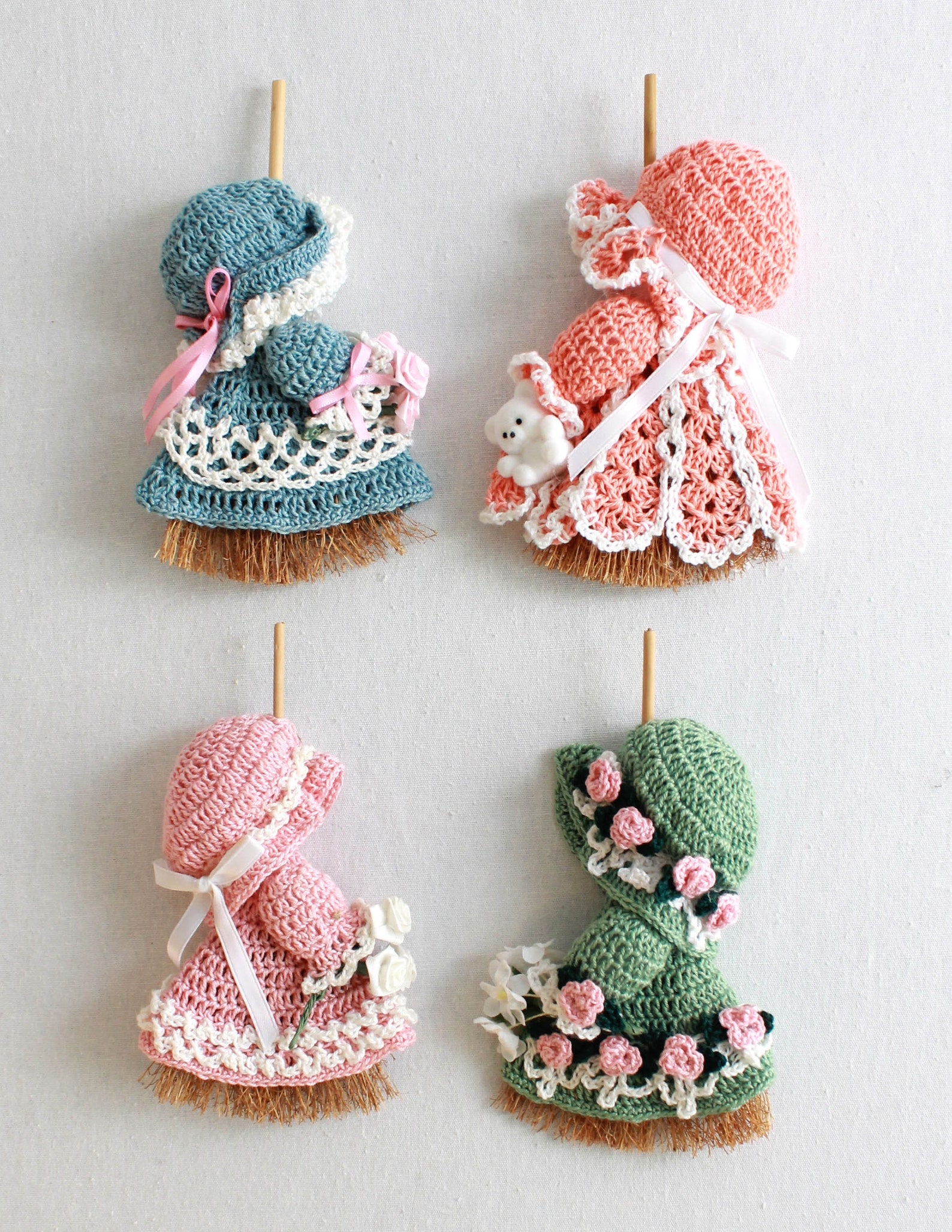 Mini Broom Dolls Crochet Pattern PDF Downloadcrochet Mini Etsy