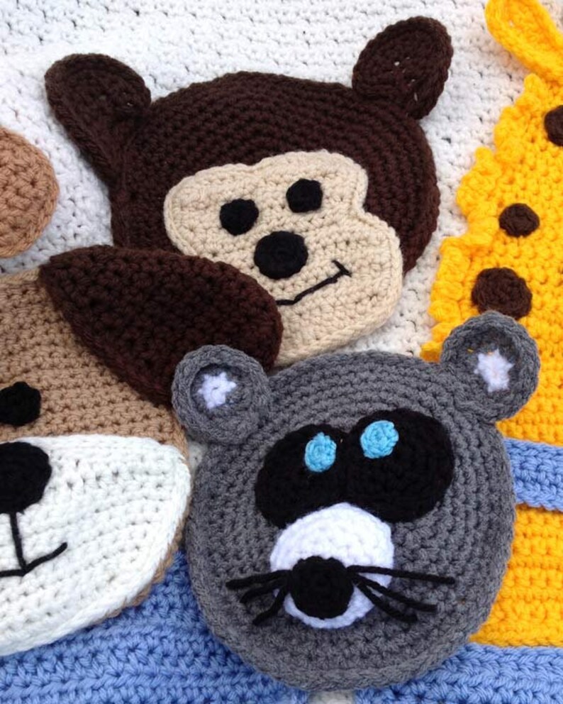 Crochet Pattern PDF Critter Caboose Afghan