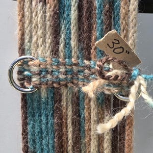 30&quot; Mohair Cinch - multicolor white, brown, turquoise