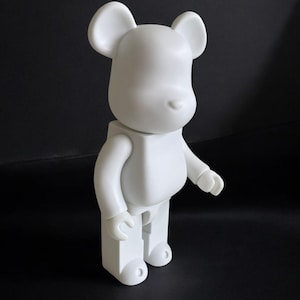 Blank White Bear. 400%.  Pop Art. Alec Monopoly. 28cm Sculpture
