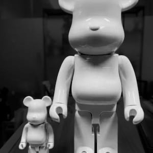 Blank White Bear. 1000%.  Pop Art. Alec Monopoly. 70cm Sculpture