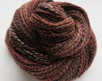 ON SALE! -  258 yds, dk weight, handspun yarn, 'Mercury Rising', 3 ply, super wash BFL