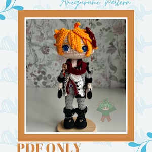 Tartaglia Amigurumi PDF Pattern - PDF Tartaglia Doll Pattern - Digital Tartaglia Amigurumi Pattern