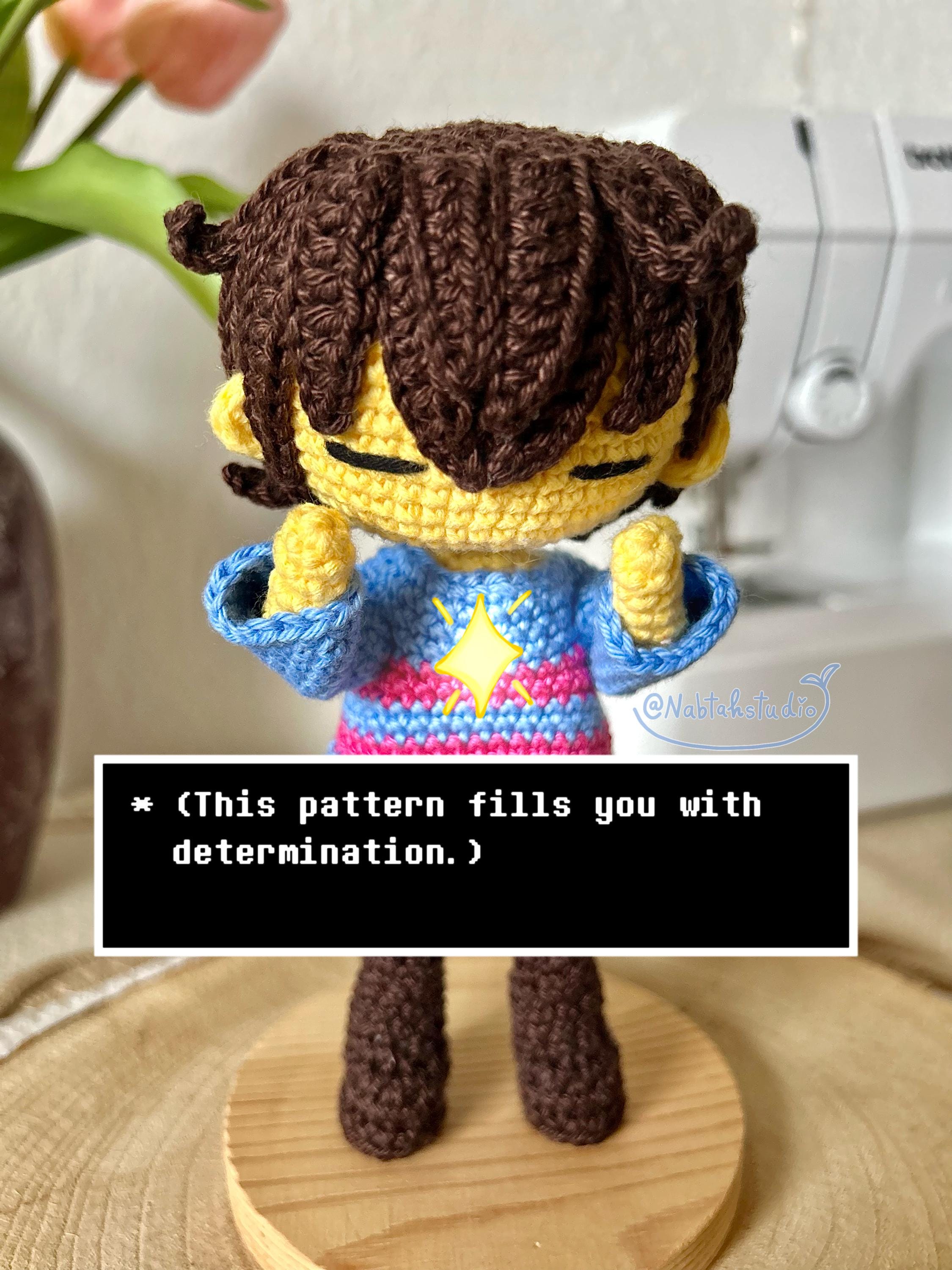 Frisk Minigurumi PDF Pattern: Crochet Doll (17cm) - Etsy