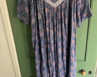 Indian gauze cotton dress size L