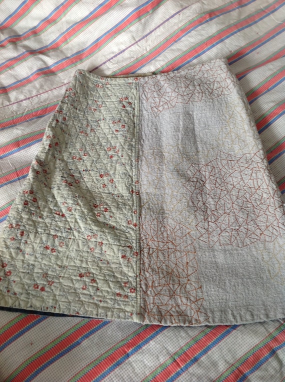 Quilted Anokhi skirt size UK 12 1990's