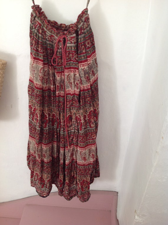 Phool gauze maxi skirt one size