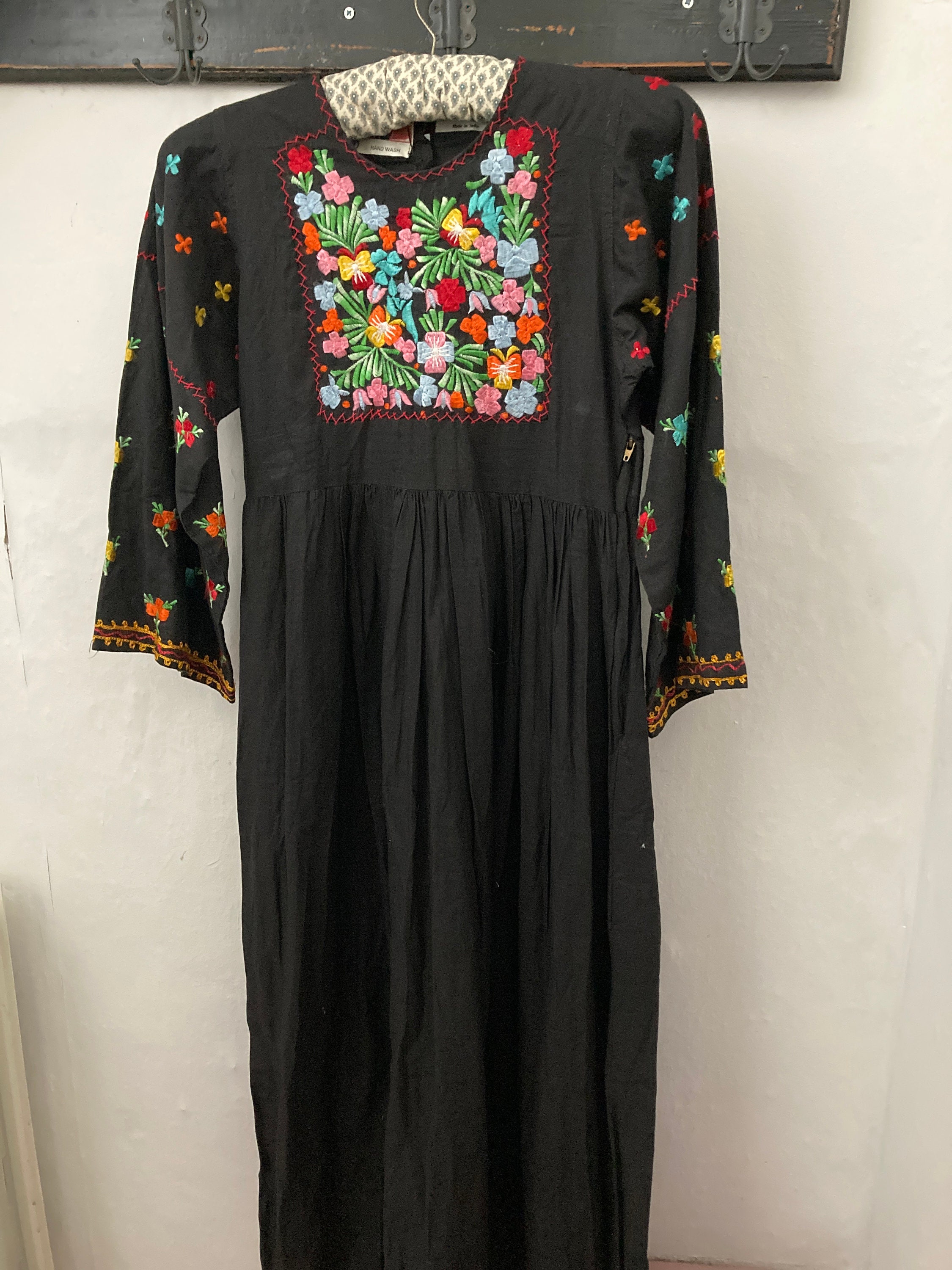 vague50 Vintage Chelsea Girl Embroidered Maxi Dress Size S