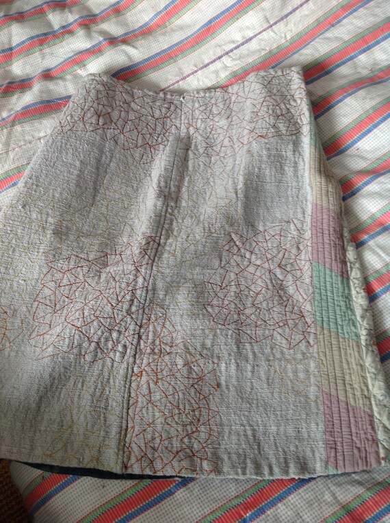 Quilted Anokhi skirt size UK 12 1990's - image 2