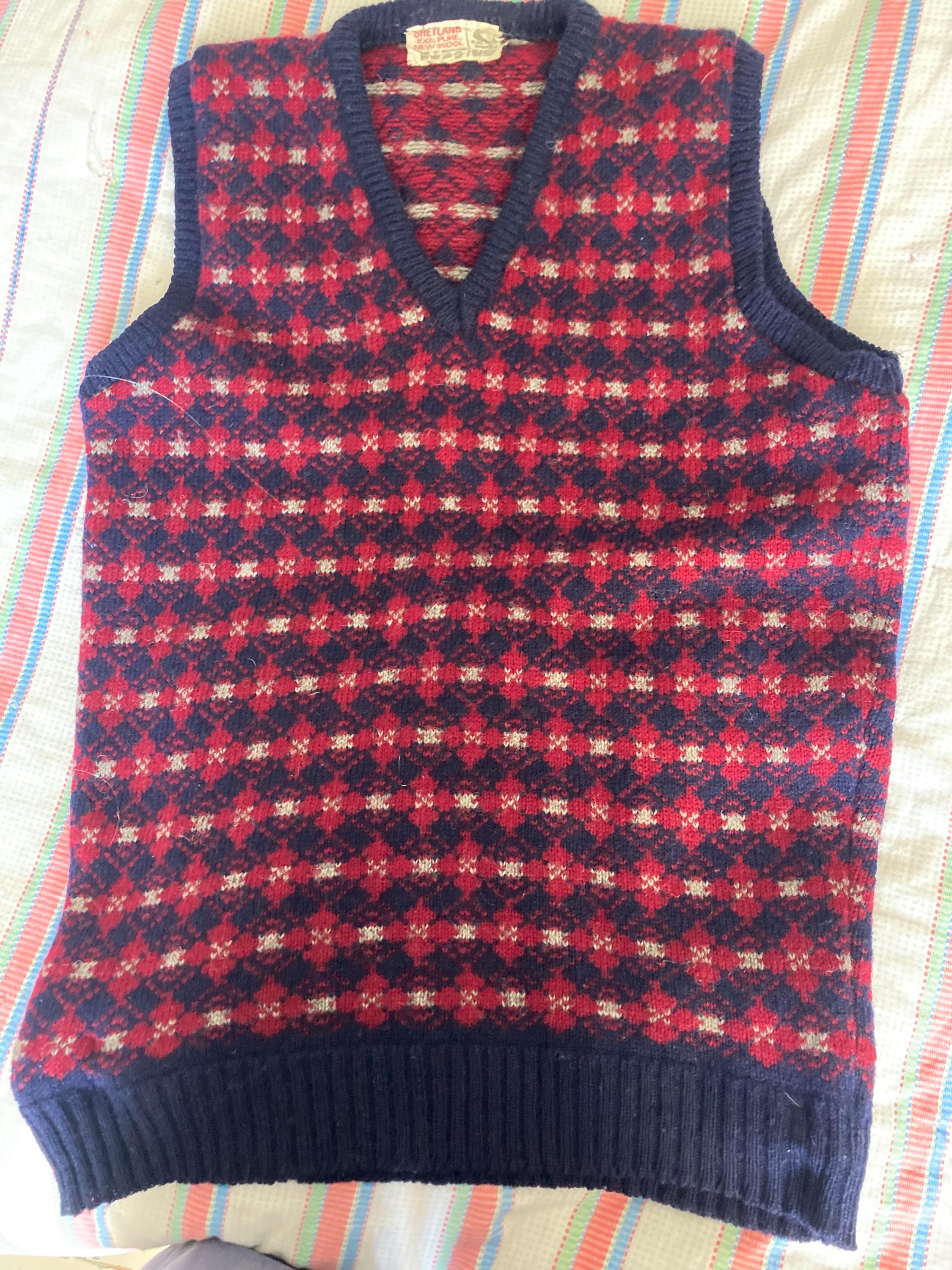 Vintage1960s Shetland Wool Vest/tank Top Size S/m - Etsy Israel