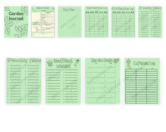 Printable Garden Journal, PDF, Printable Planner, Garden Binder, Gardening Journal, Homesteading Garden Journal