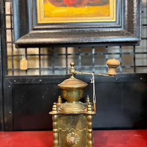 Vintage Brass Coffee Grinder