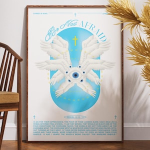 BE NOT AFRAID - Biblically Accurate Angel Poster - Seraphim Variant 1