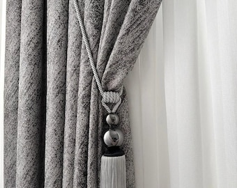 Beaded Curtain Tiebacks: Handmade Boho Window Decor