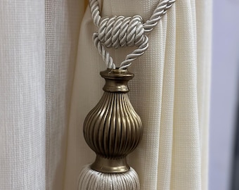 Eleganti fermatende decorativi in corda per tende per tende tessuti a