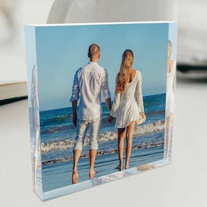 Custom Photo Acrylic Plaque, Photo Acrylic Plaque, Christmas Gift, Custom Photo Gift, Couple Photo, Valentine&#39;s Day Gift, Birthday Gift