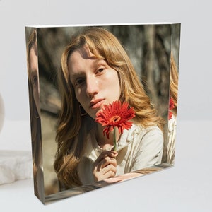 Personalized Photo Acrylic Plaque, Photo Acrylic Plaque, Christmas Gift, Custom Photo Gift, Couple Photo, Valentines Day Gift, Birthday Gift