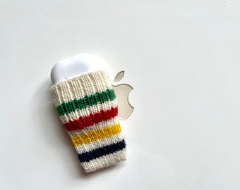 Airpods Pro Knitted Hudson's Bay Style Sock | Airpods Pro Cover | Airpods Pro Sleeve - Canada Hudson's Bay Style