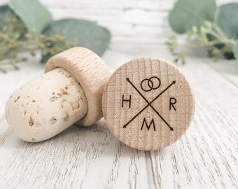 Personalized Wine Bottle Stopper Cork Bottle Stopper Custom Wine Stopper Wedding Favors Wine Cork Favor Custom Wine Stopper Cork Stopper