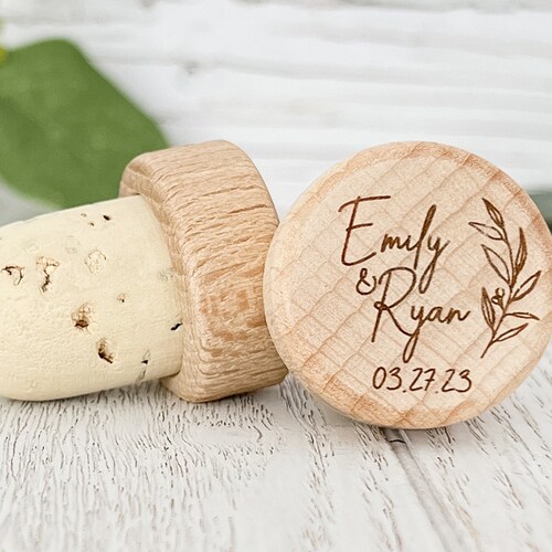 Wedding Favor Wine Stopper Personalized Wine Stopper Custom Etsy