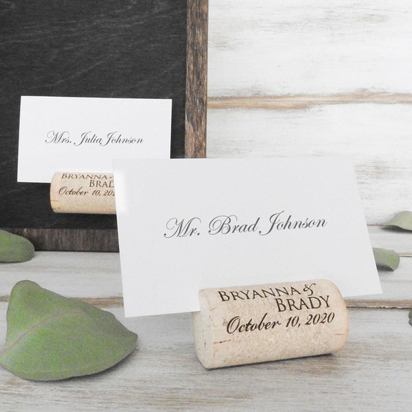 Magnetic Personalized Wine Cork Place Card Holders, Personalized Wine Corks, Wine Cork Magnet, Cork Escort Card Holder, Magnet Wine Work