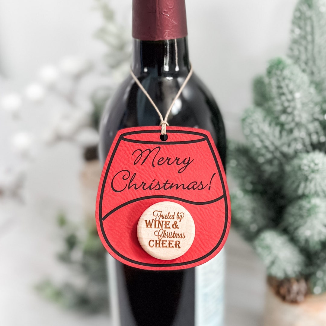 Wine Bottle Gift Tag With Wine Bottle Stopper Christmas Gift Etsy