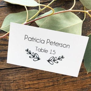 Leaves Wedding Place Cards Wedding Name Card Table Place Cards Escort Card Place Setting Seating Cards Rustic Place Cards Personalized Cards